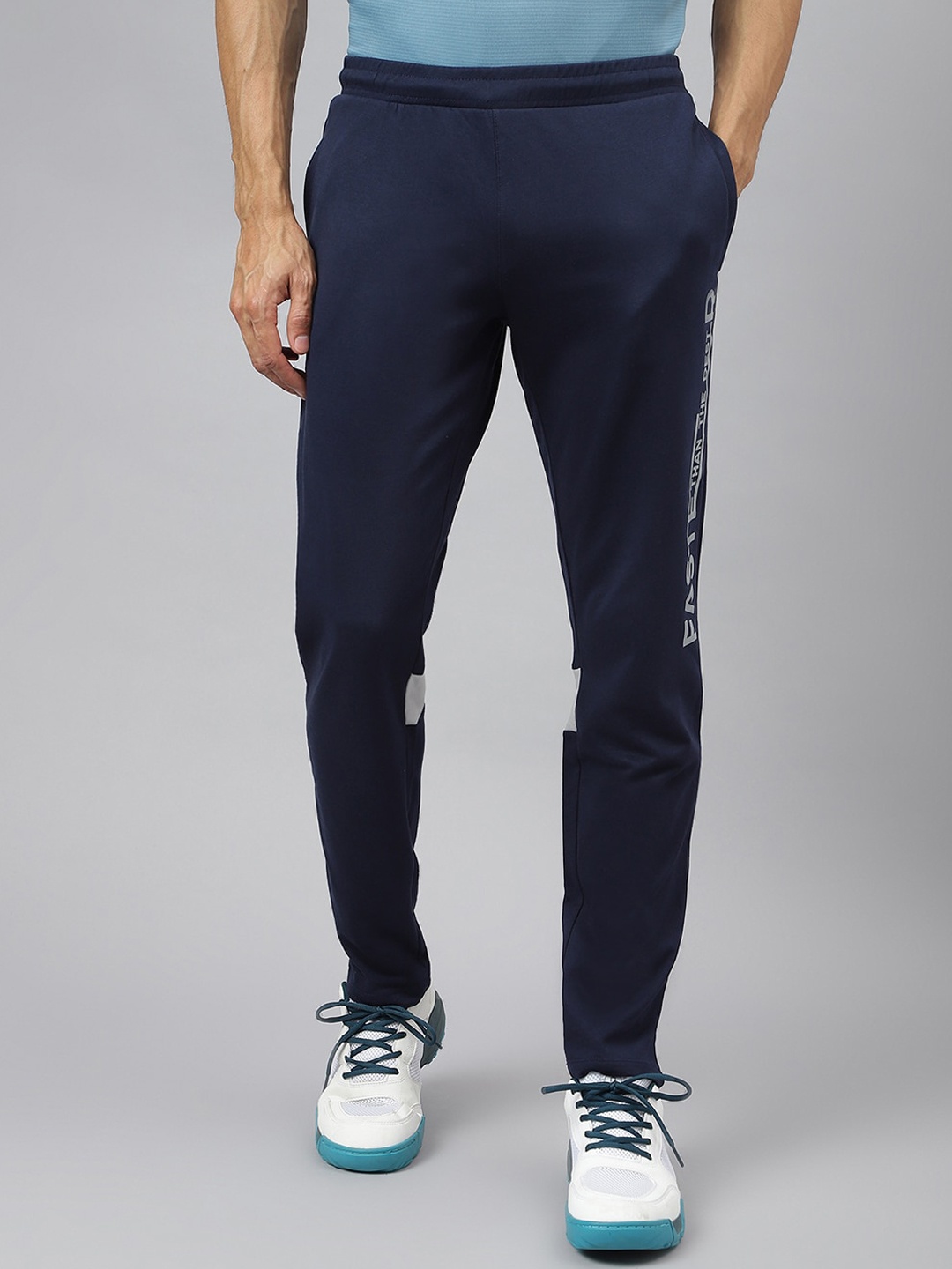 

Alcis Men Graphic-Print Dress Soft-Touch Athleisure Track Pants, Blue