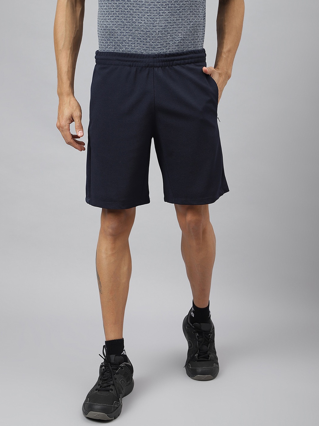 Alcis Men Anti-Static Slim-Fit Training Shorts, Navy blue