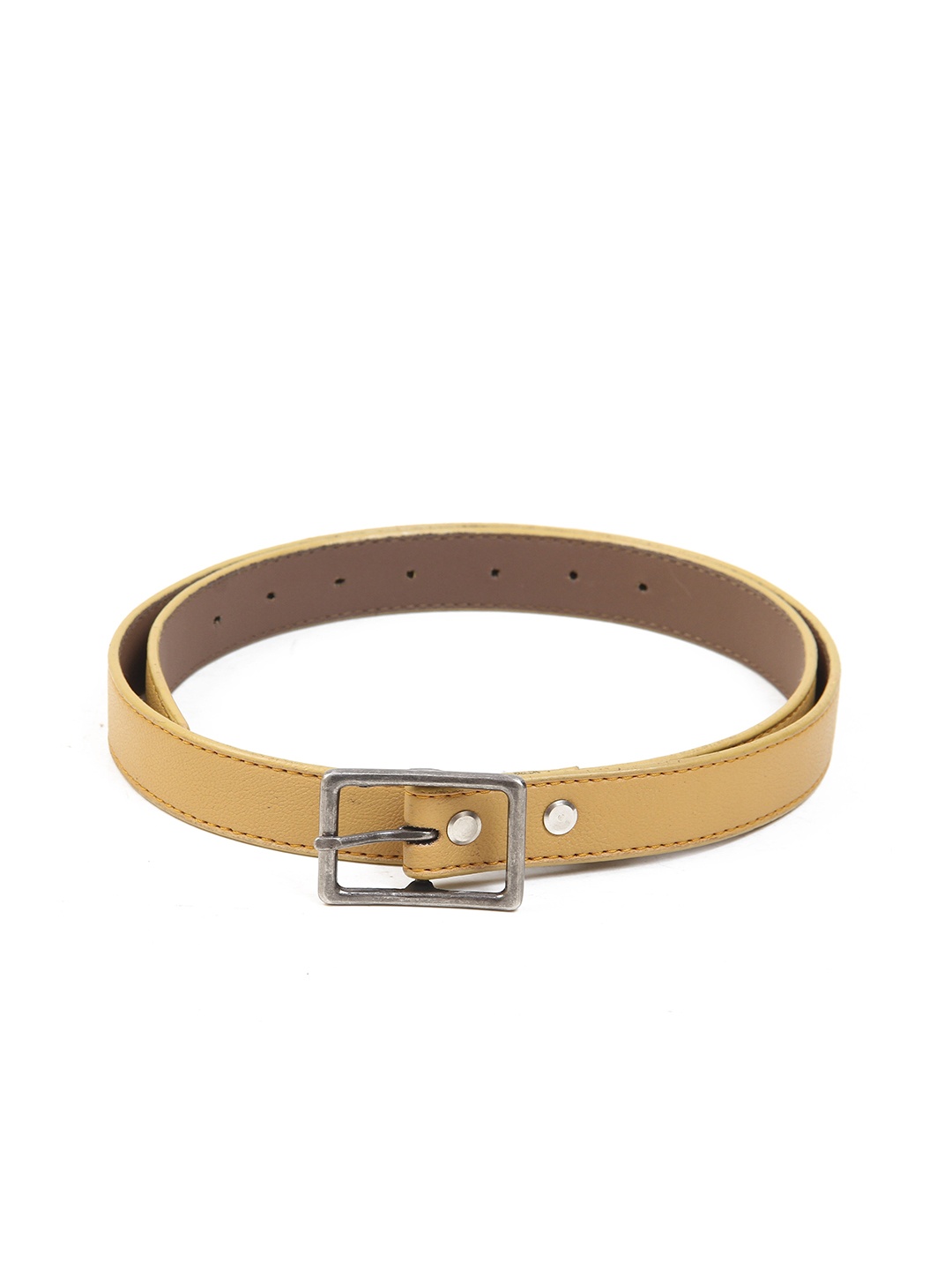 

Calvadoss Women Solid Casual Belt, Mustard