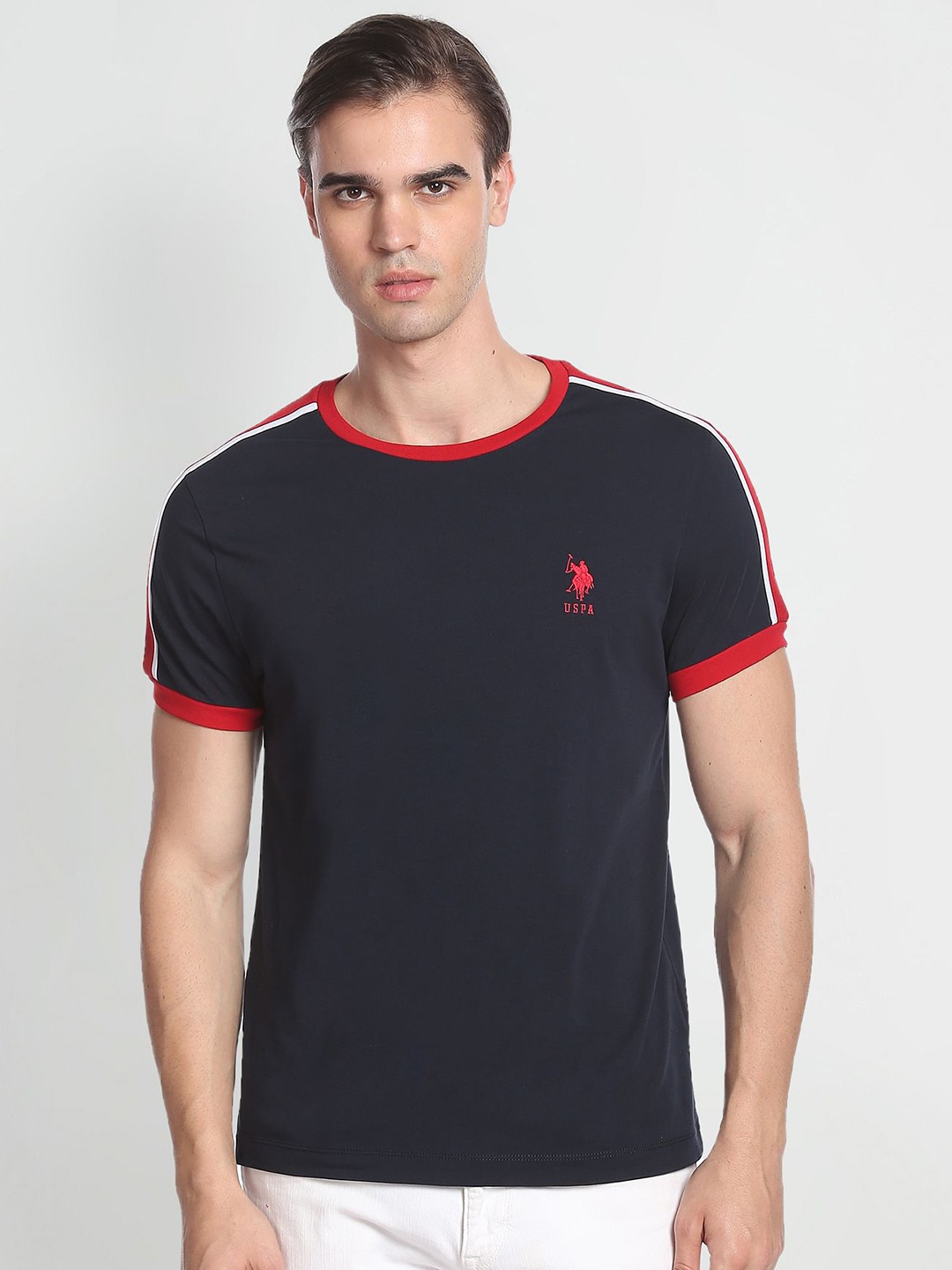 

U.S. Polo Assn. Denim Co. Round Neck Short Sleeves T-shirt, Blue