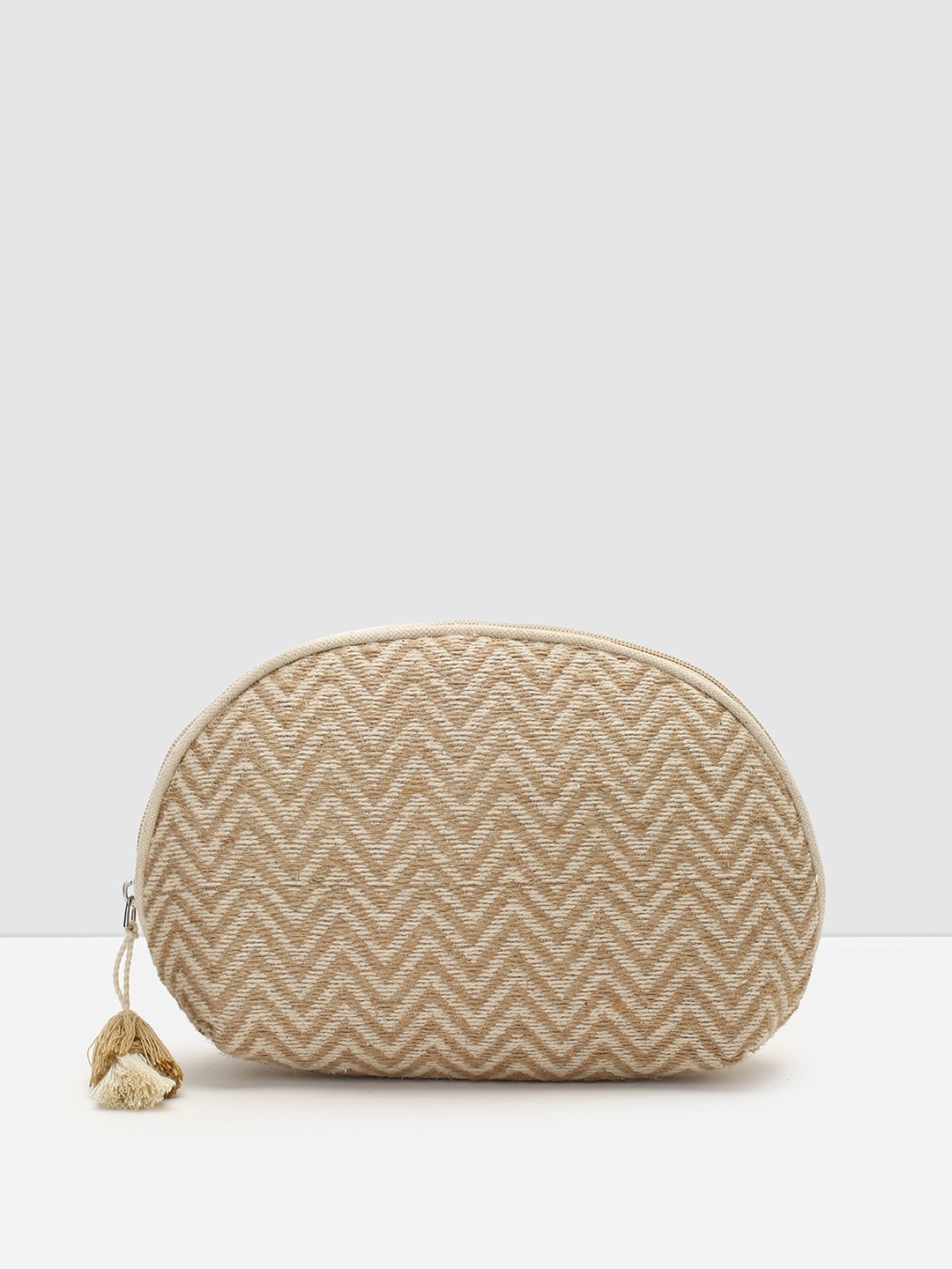 

max Women Self-Designed Cotton Pouch, Khaki