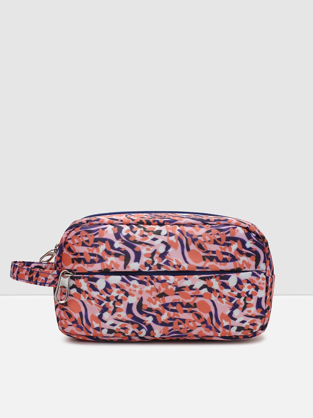 

max Women Abstract Printed Travel Pouch, Orange