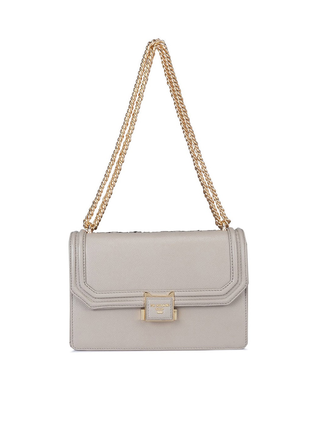 

Da Milano Leather Structured Satchel, White