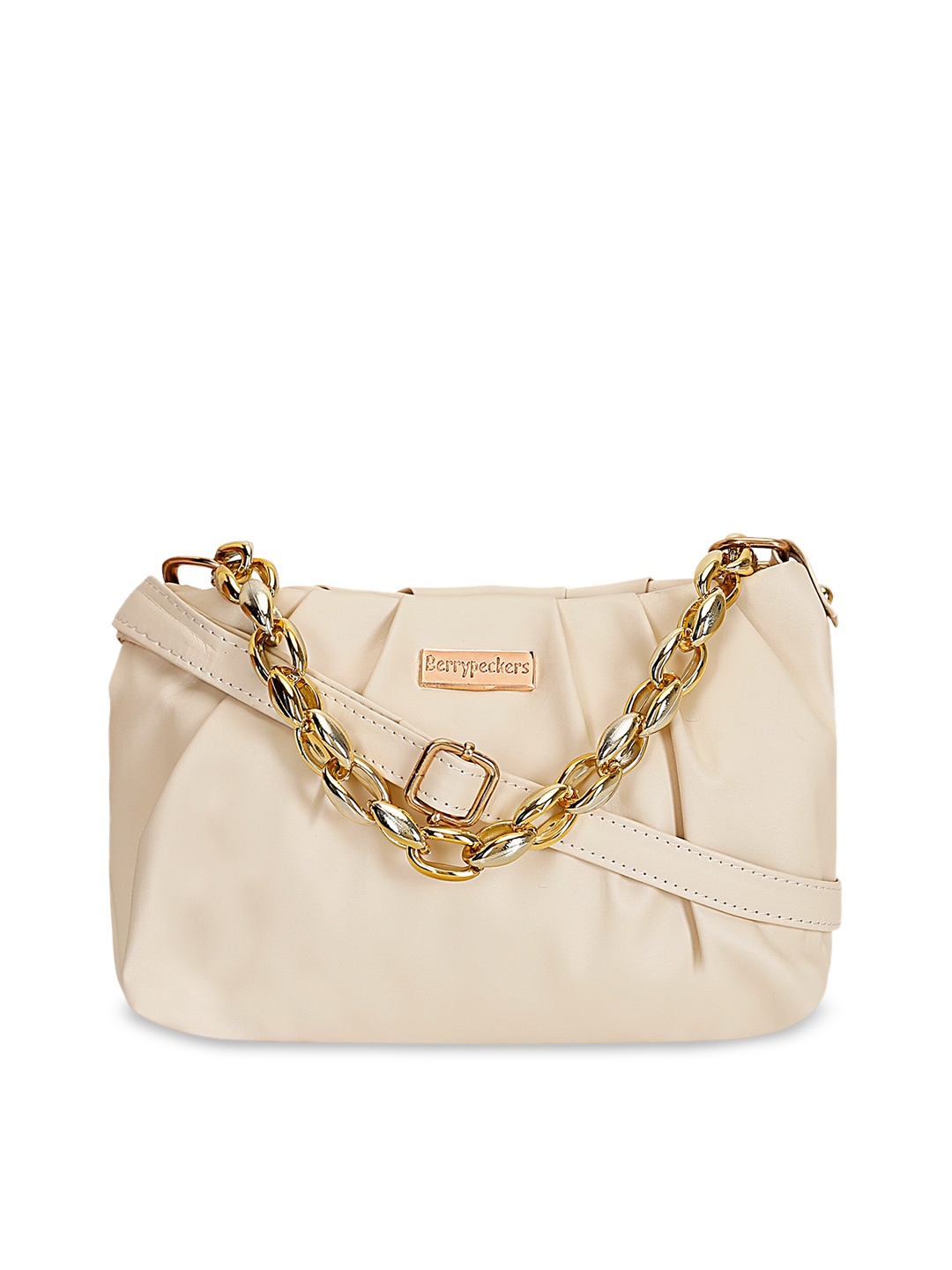 

Berrypeckers Structured Sling Bag, Cream