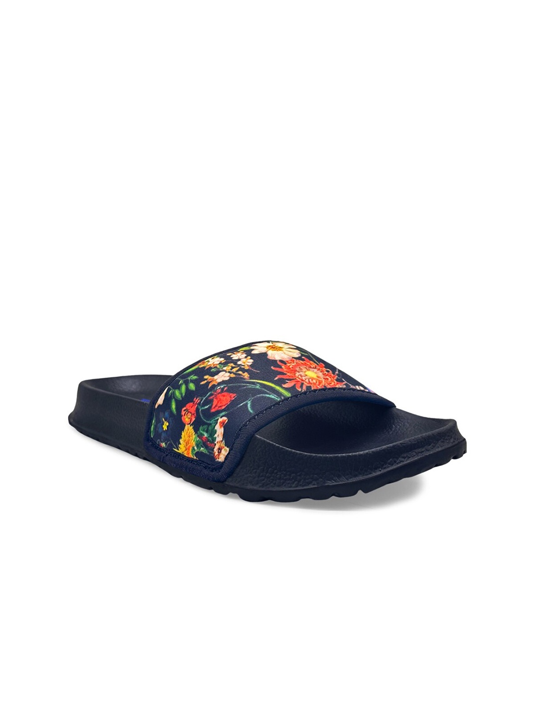 

KazarMax Women Printed Ultra Light Rubber Sliders, Black