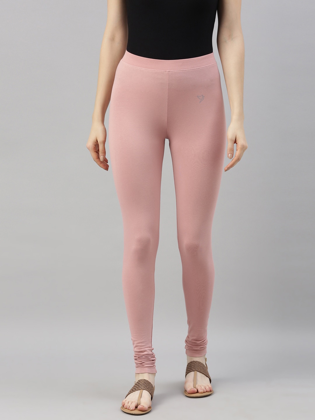 

TWIN BIRDS Women Flexible Comfort-Fit Churidar Length Leggings, Pink