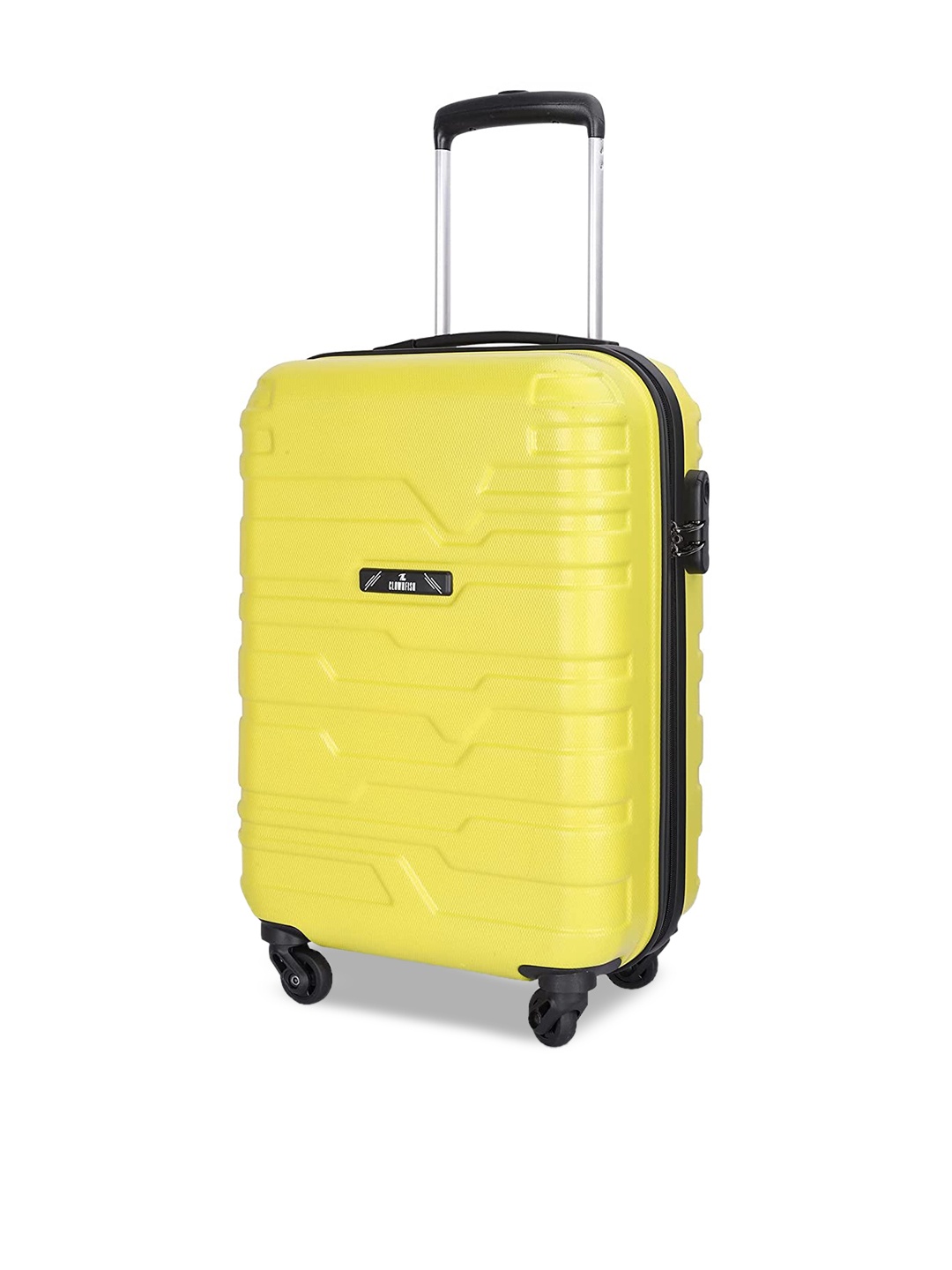 

THE CLOWNFISH Textured Hard Case Medium Trolley Bag 43.5 Litres, Yellow