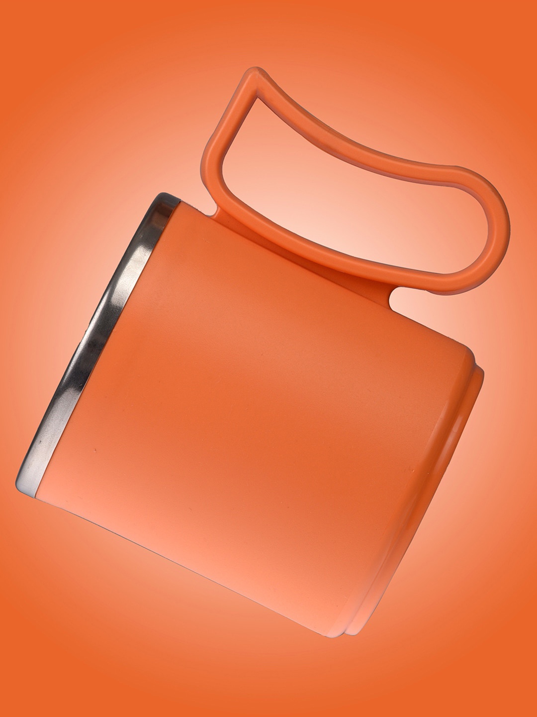 

Kuber Industries Orange 2 Pcs Solid Inside Stainless Steel Matte Coffee Mugs - 400 ML Each