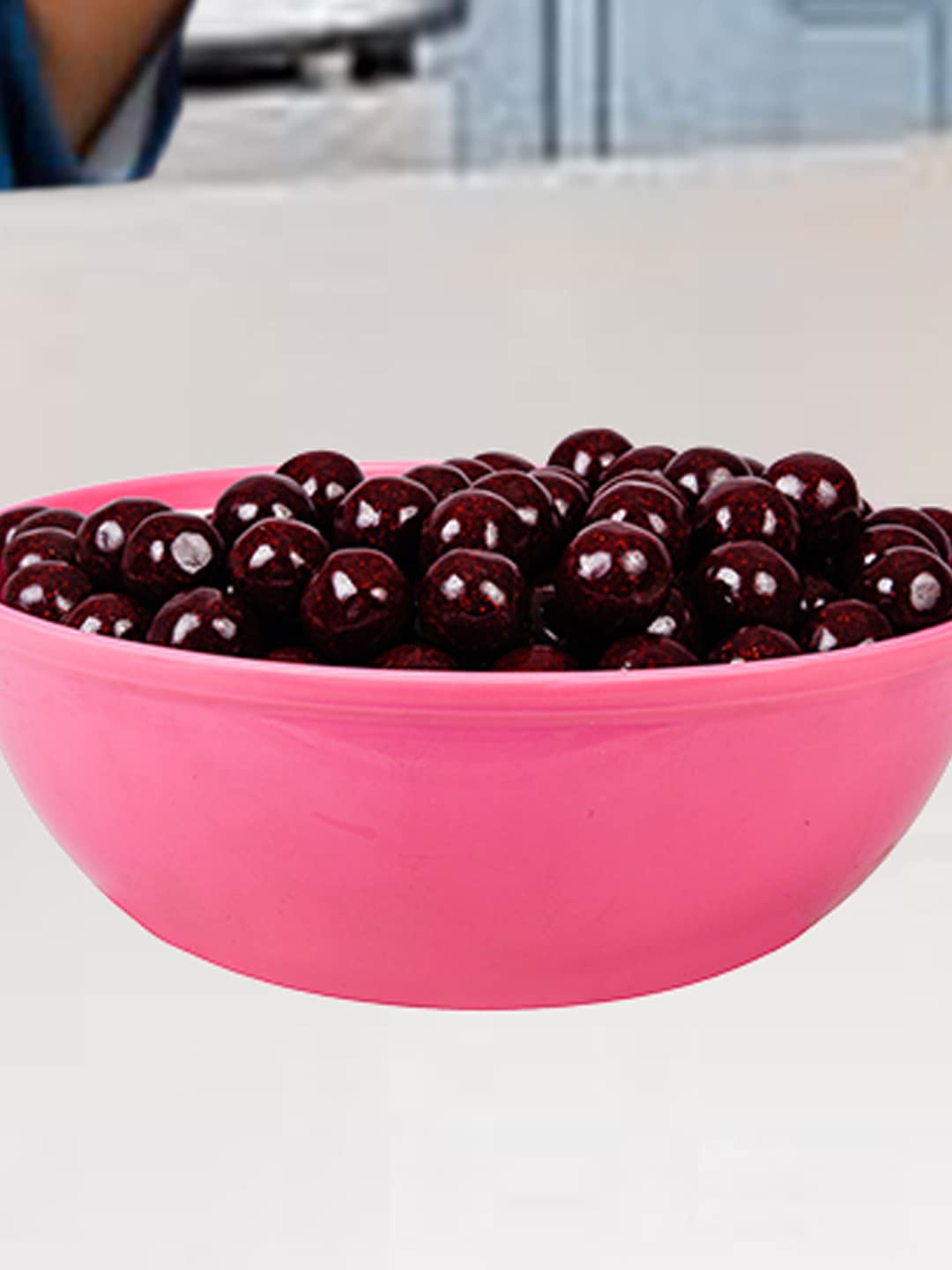 

Kuber Industries White & Pink 3 Pieces Dishwasher Safe Serving Bowls -2 L Each