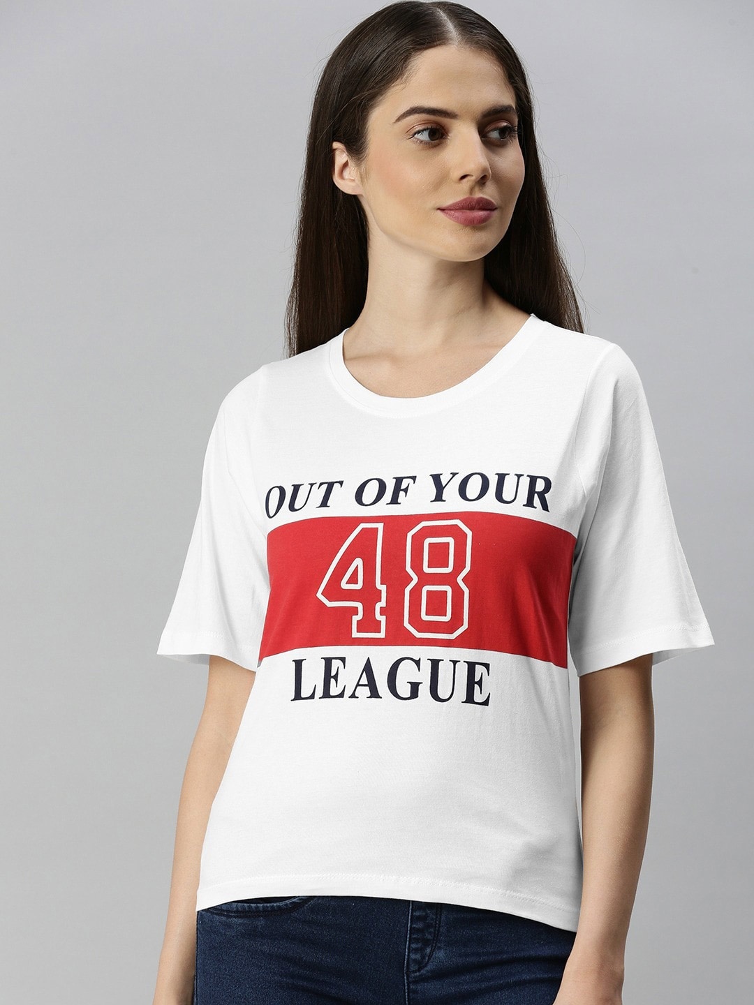 

Enviously Young Typography Printed Slim Fit Cotton T-shirt, White