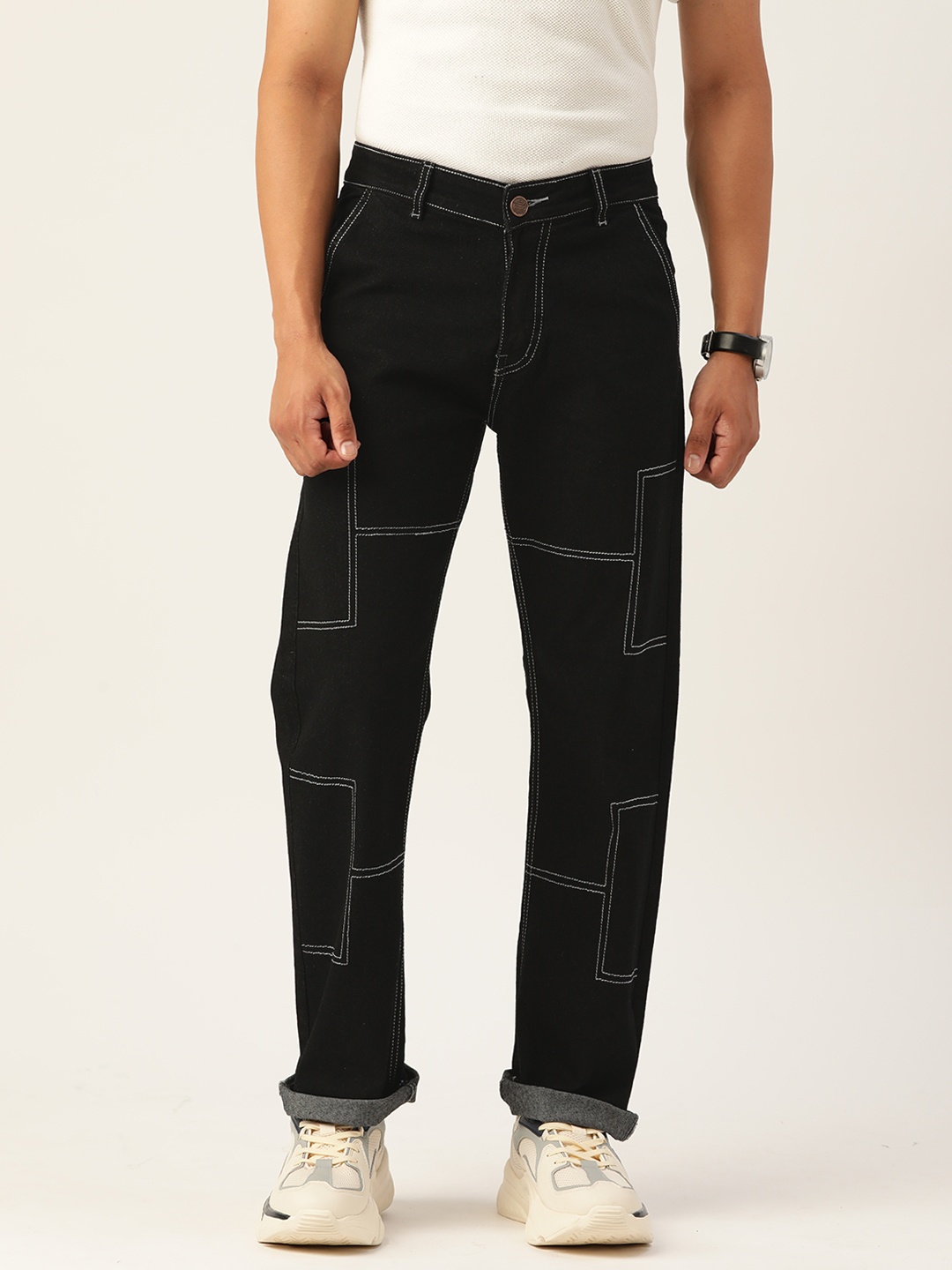 

PARIS HAMILTON Relaxed Fit Stretchable Jeans, Black