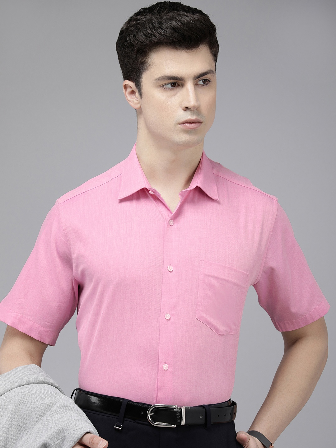 

Van Heusen Custom Pure Cotton Formal Shirt, Pink