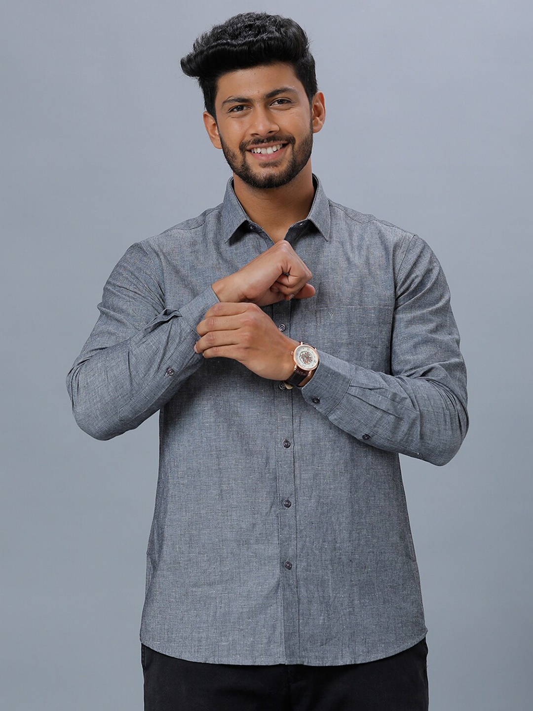 

Ramraj Opaque Casual Shirt, Grey