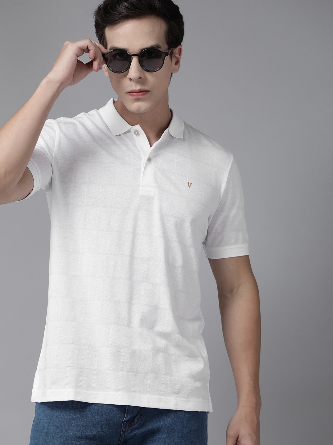 

Van Heusen Polo Collar Pure Cotton T-shirt, White