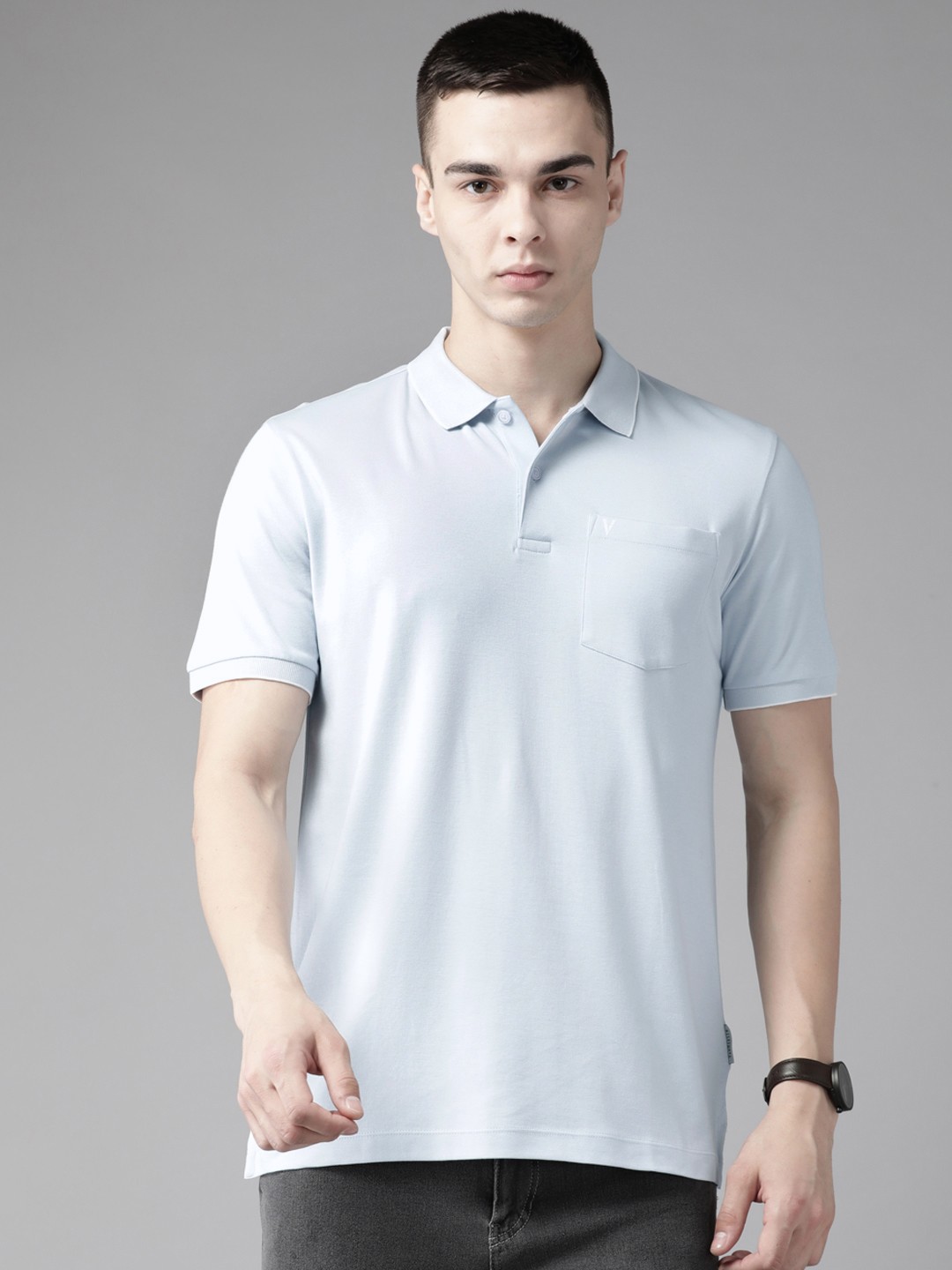 

Van Heusen Polo Collar Slim Fit T-shirt, Blue