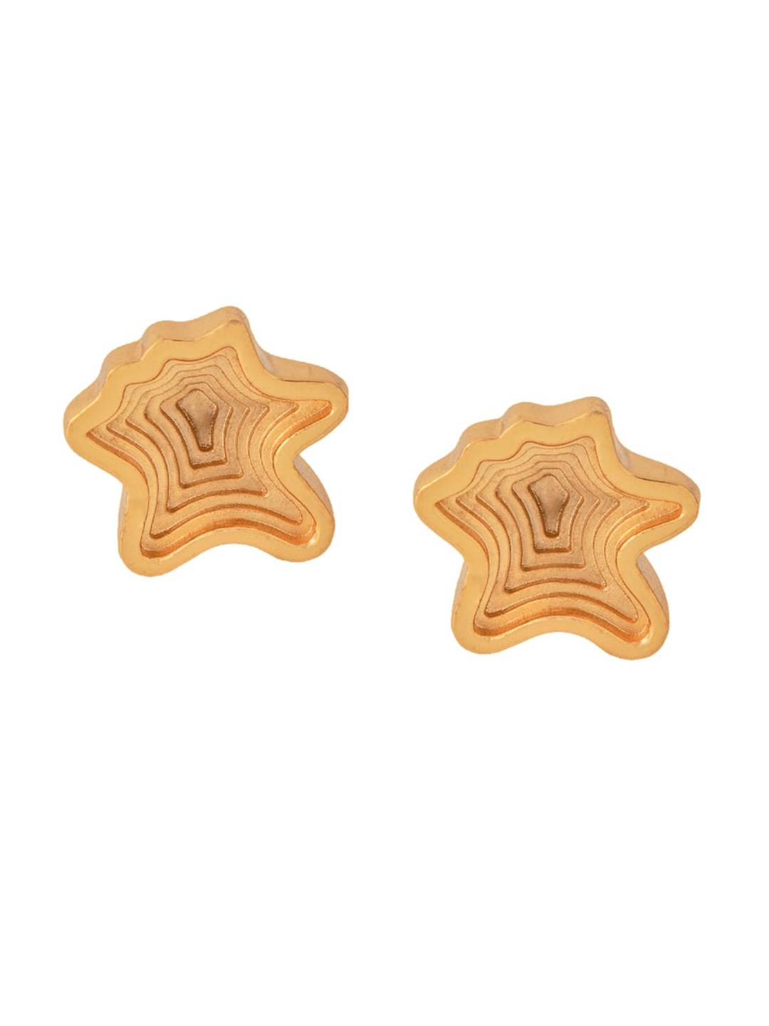 

TANN TRIM Layered 22 Kt Gold Plated Studs 22 Kt Gold Plated Pendant Studs
