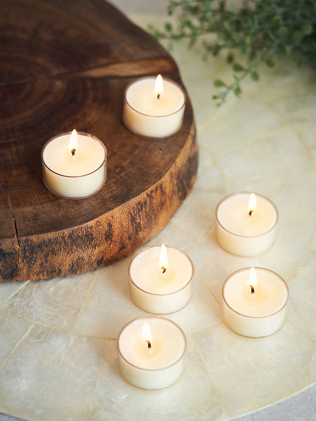 

Pure Home and Living White 24-Pcs Antique Lace Tea Light Candles