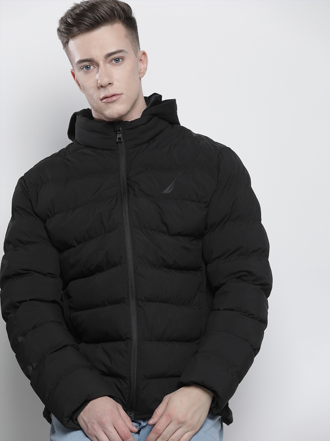 

Nautica Hooded Puffer Jacket, Black