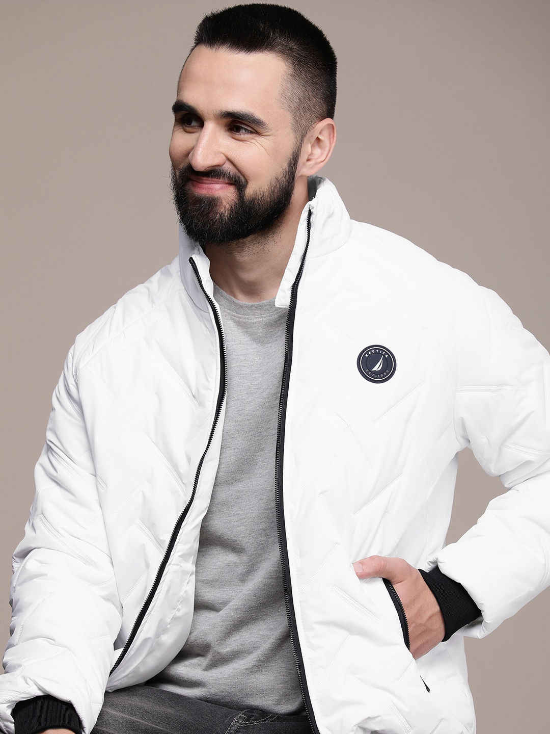 

Nautica Men Tailored Jacket, White