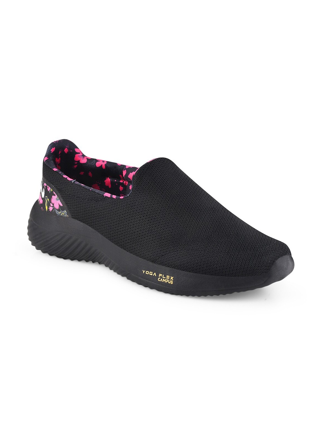 

Campus Women Camp Jex Non-Marking Walking Sports Shoes, Black