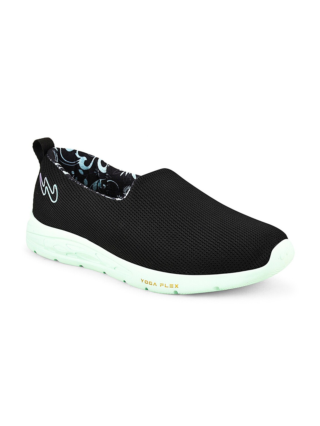 

Campus Women Camp-Flywalk Non-Marking Walking Sports Shoes, Black
