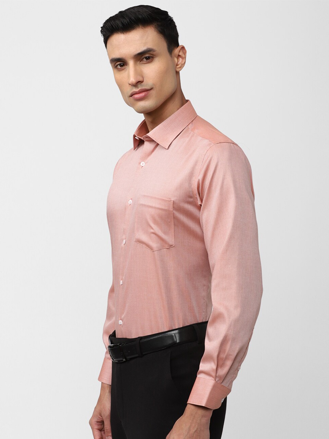 

Van Heusen Spread Collar Cotton Formal Shirt, Peach