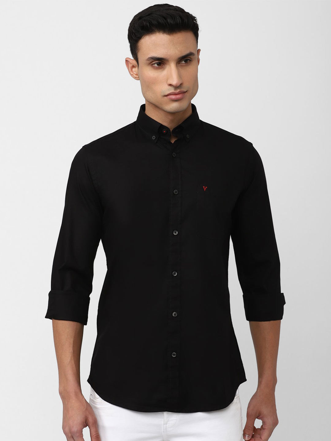 

Van Heusen Sport Button-Down Collar Slim Fit Casual Shirt, Black
