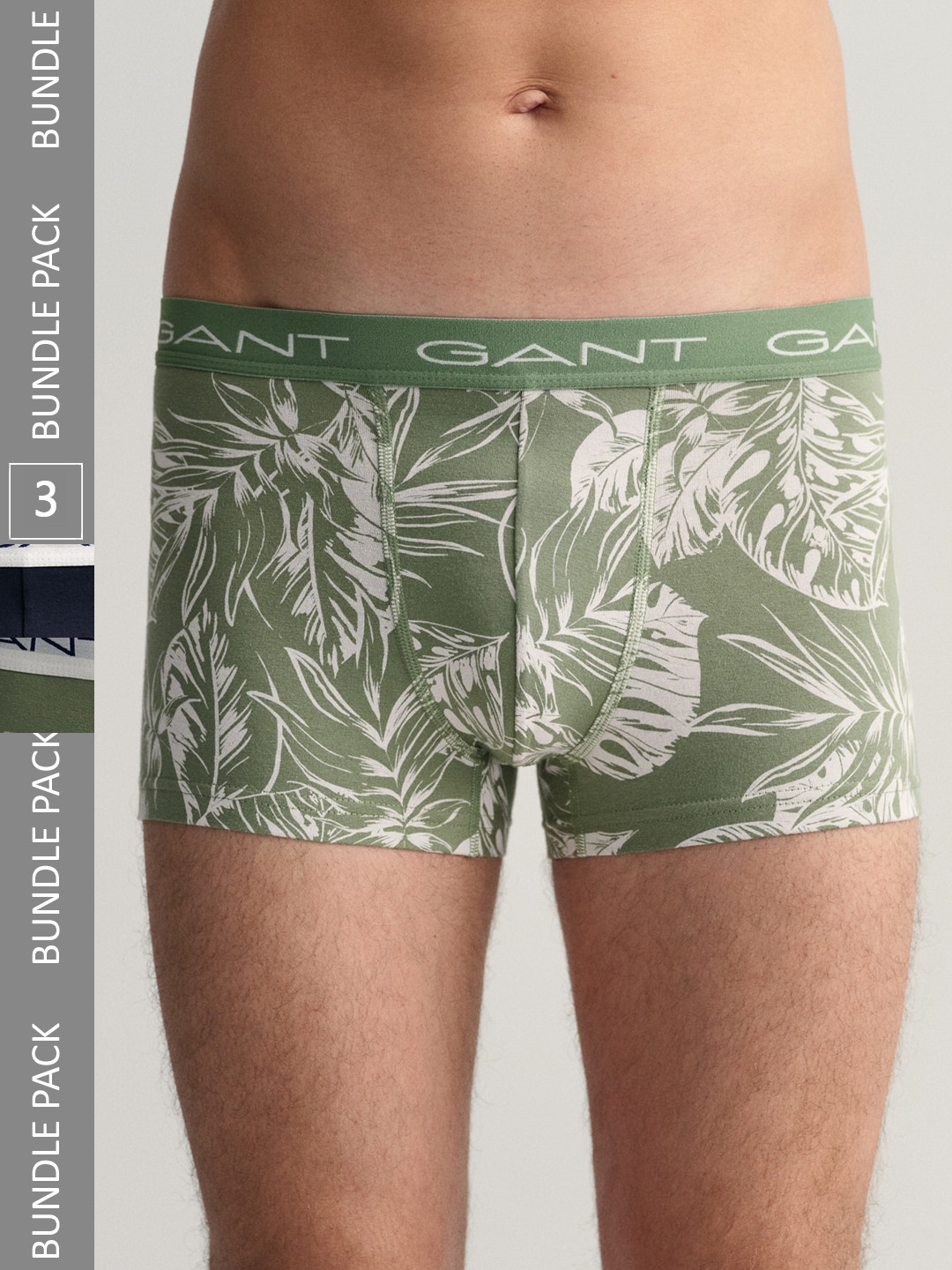 

GANT Men Pack Of 3 Tropical Printed Trunks, Green
