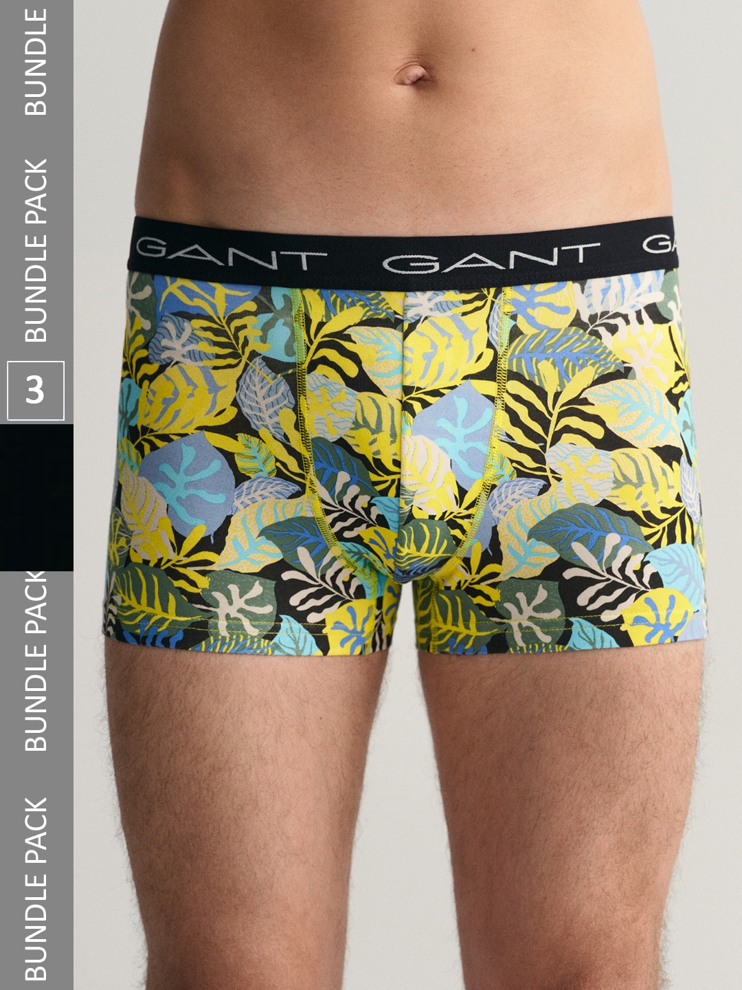 

GANT Men Pack Of 3 Tropical Printed Trunks, Black