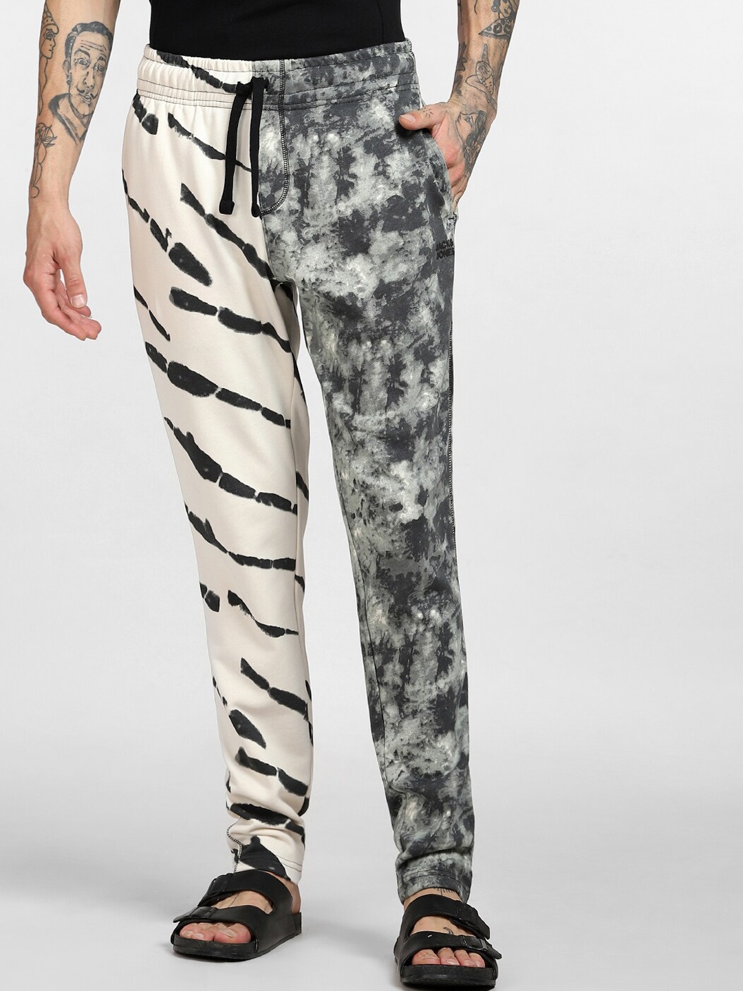 

Jack & Jones Men Tie & Dye Lounge Pants, Grey