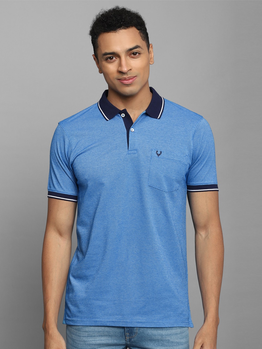 

Allen Solly Polo Collar Short Sleeves T-shirt, Blue