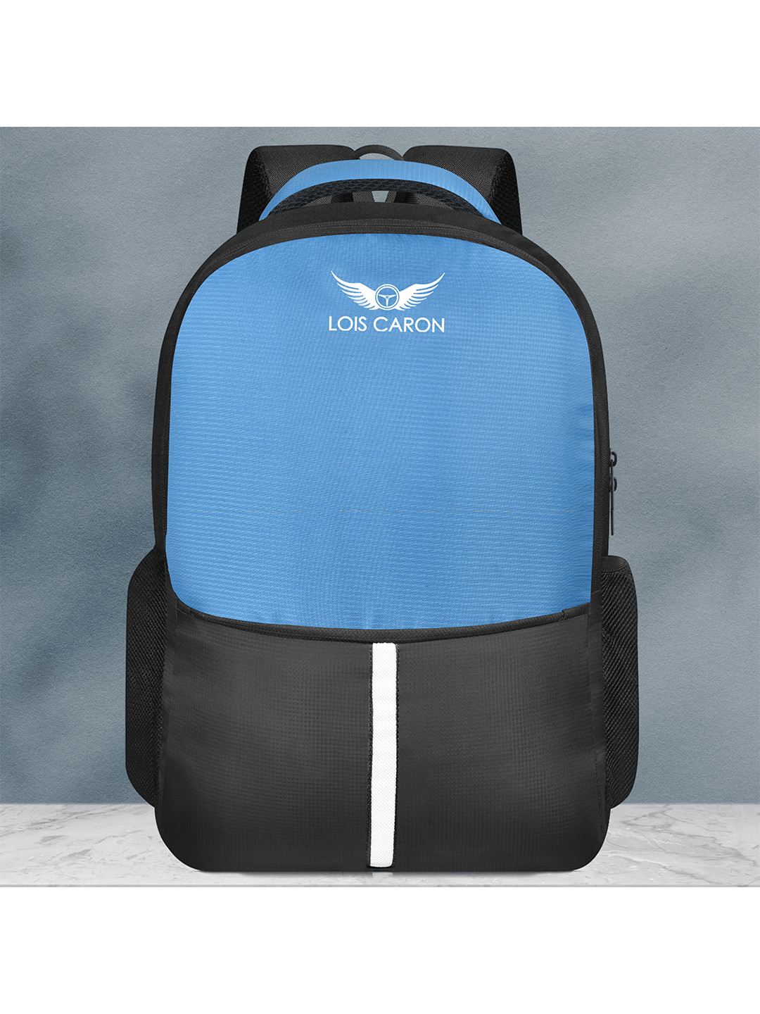 

LOIS CARON Laptop Backpack, Blue