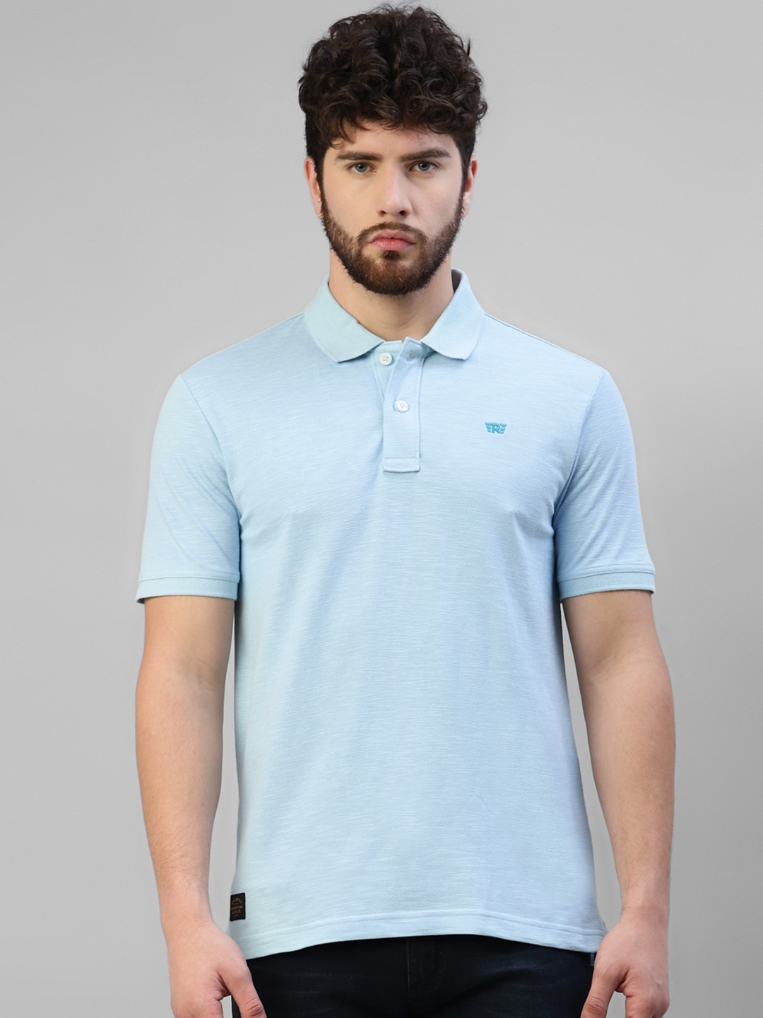 

Royal Enfield Polo Collar Cotton T-shirt, Blue