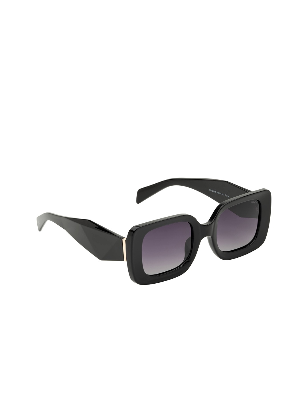

KOSCH ELEMENTE Women Square Sunglasses with Polarised Lens KST 23809, Black