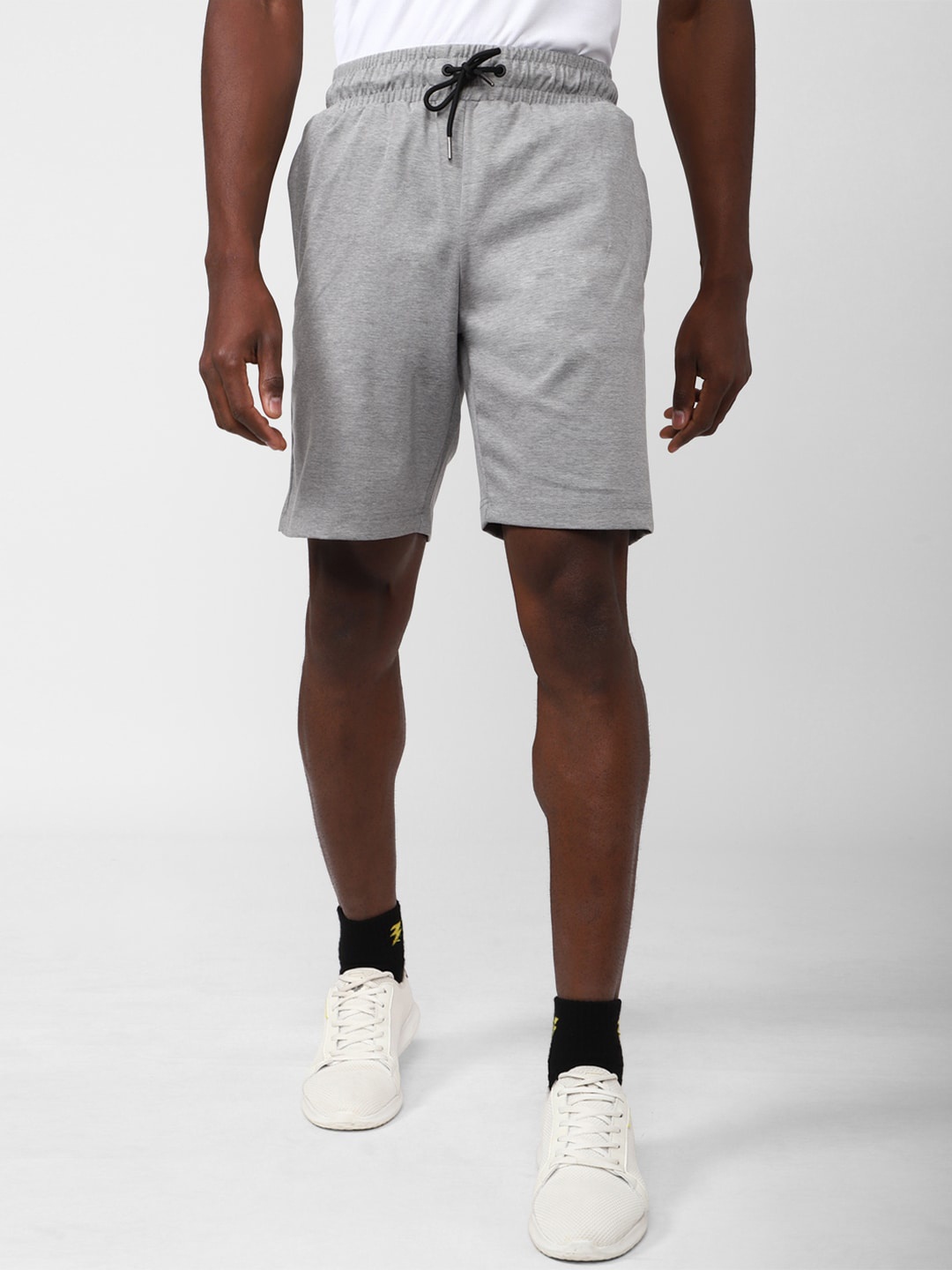

Van Heusen Men Mid-Rise Sports Shorts, Grey