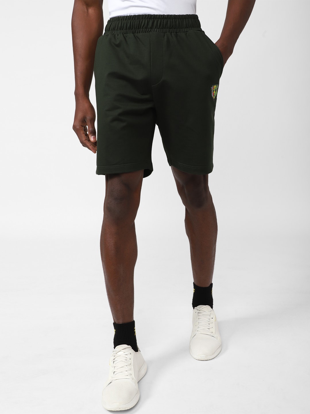 

Van Heusen Men Mid-Rise Training Shorts, Green