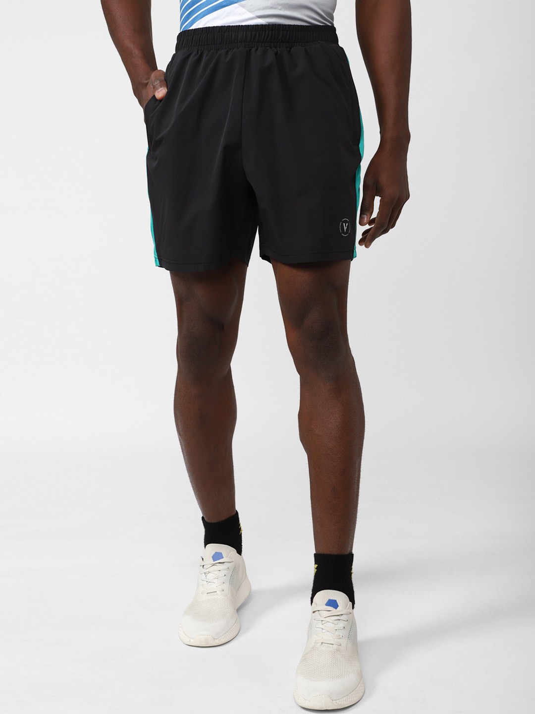 

Van Heusen Men Mid-Rise Sports Shorts, Black