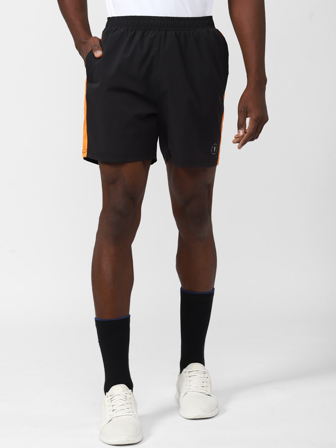

Van Heusen Men Mid-Rise Training Shorts, Black
