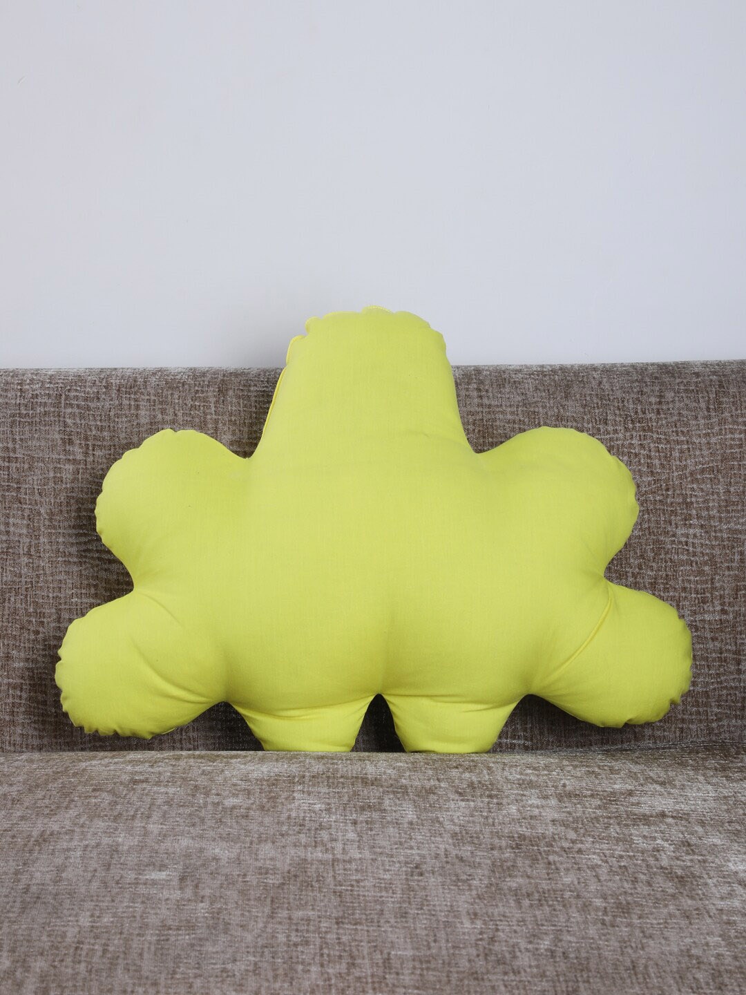 

My Gift Booth Kids Yellow Cloud Shaped Cotton Cushion