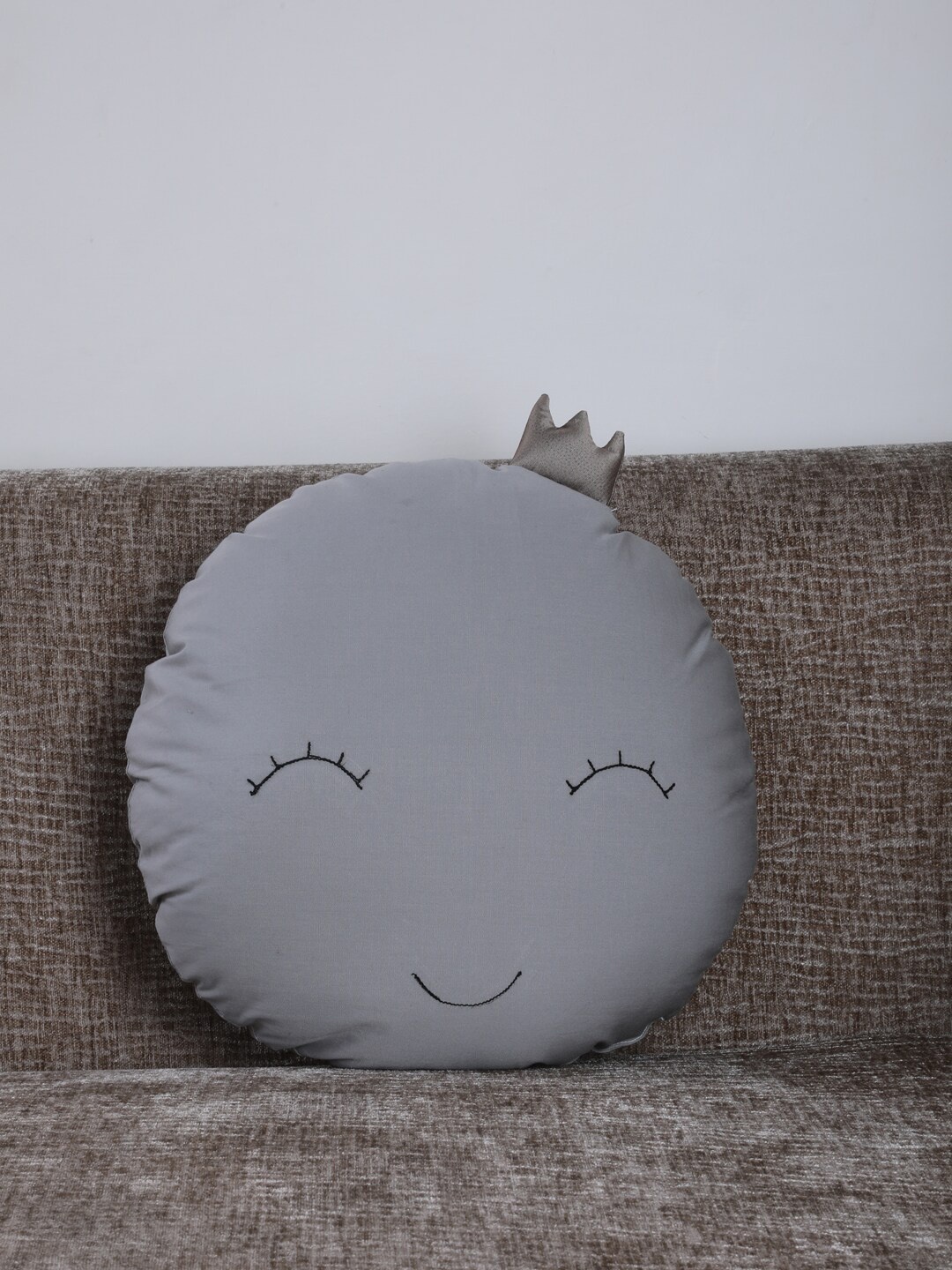 

My Gift Booth Kids Grey Sun Shaped Cotton Cushion