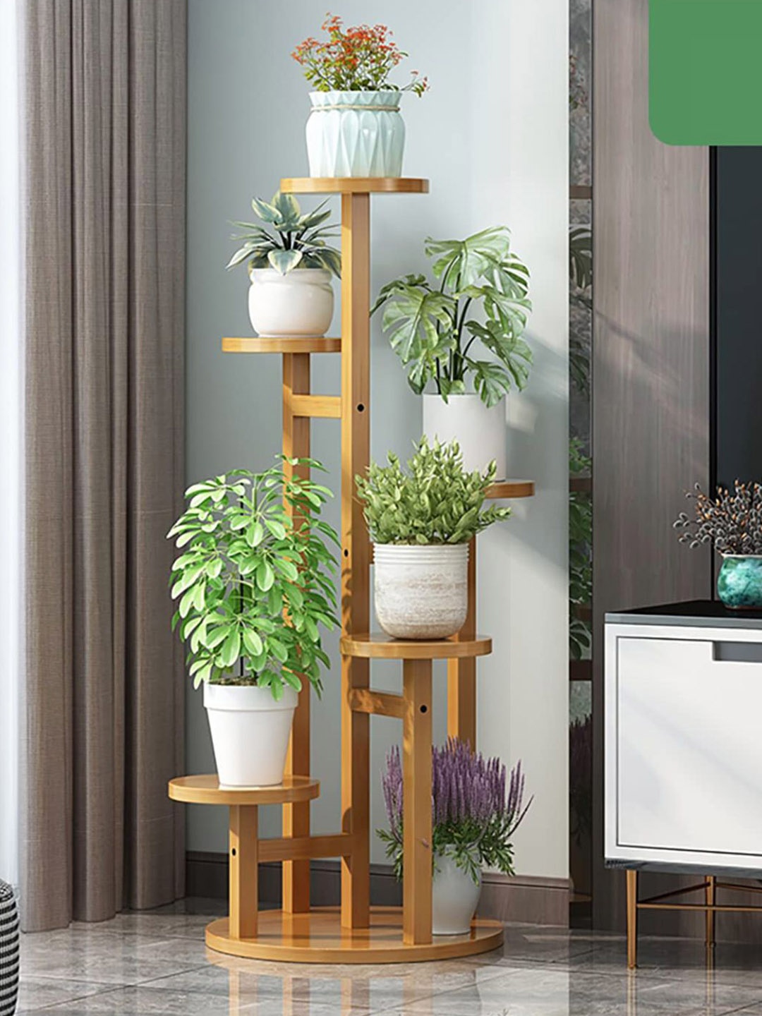 

The Art House Brown Metal Planter Stand