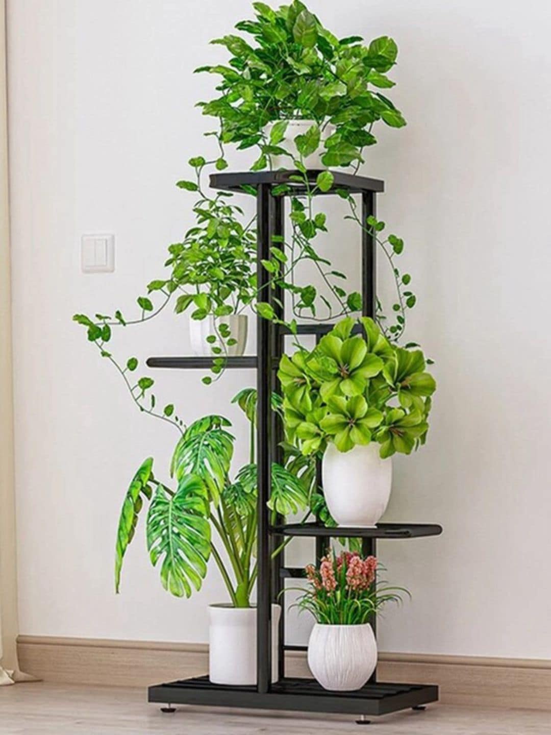 

The Art House Black Metal Planter Stand