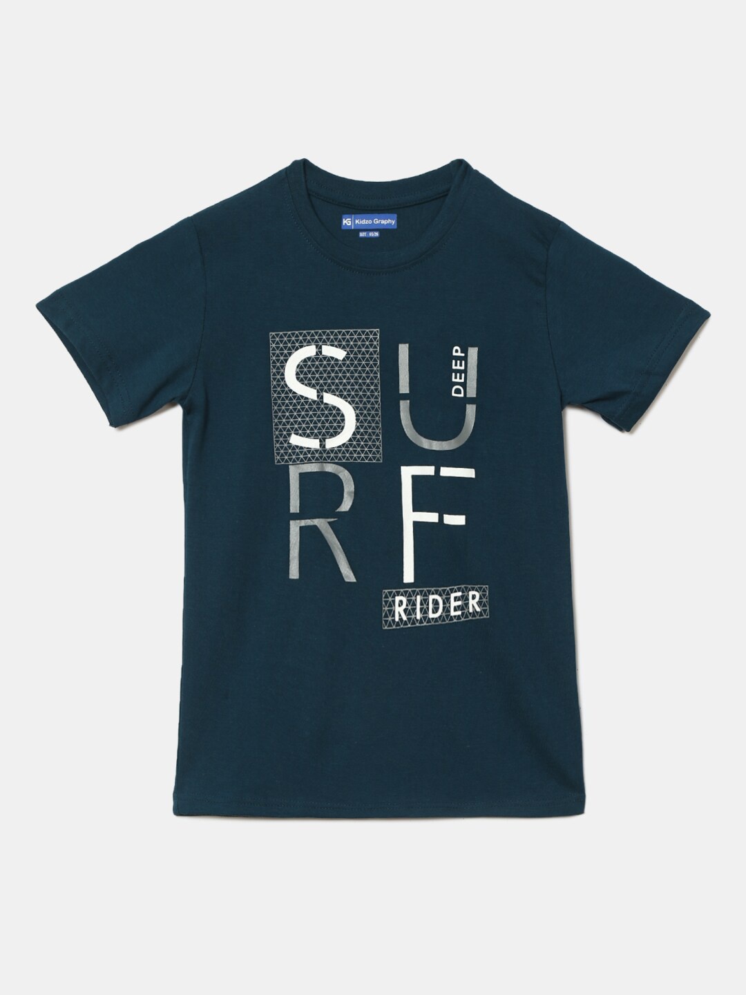 

V-Mart Boys Typography Printed T-shirt, Teal
