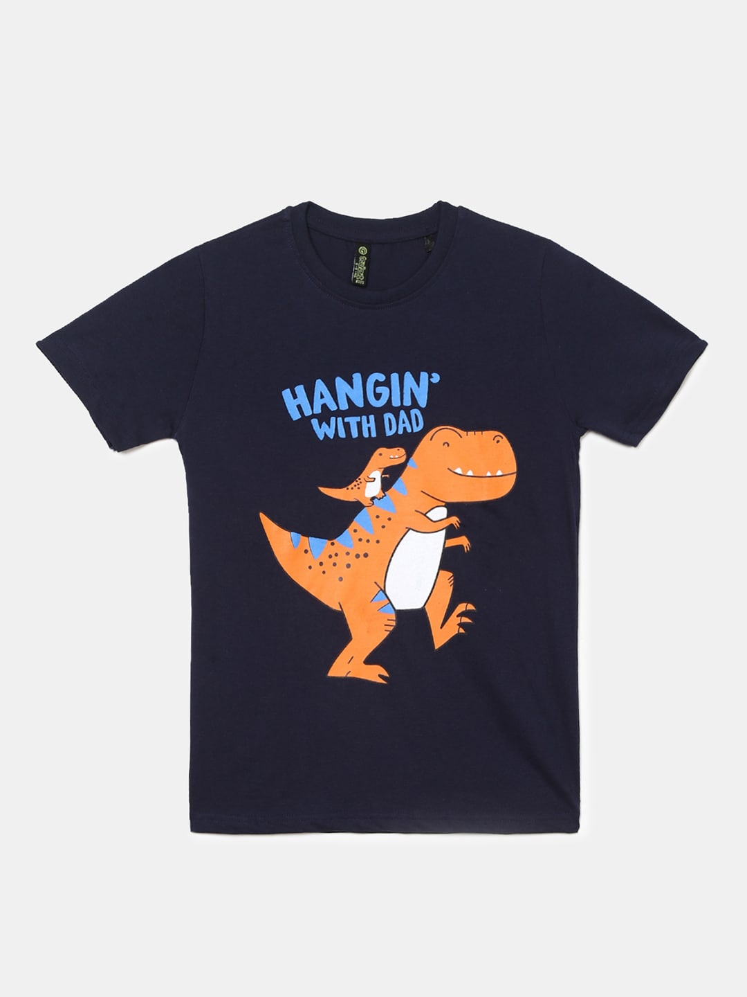

V-Mart Boys Graphic Printed Cotton T-shirt, Navy blue