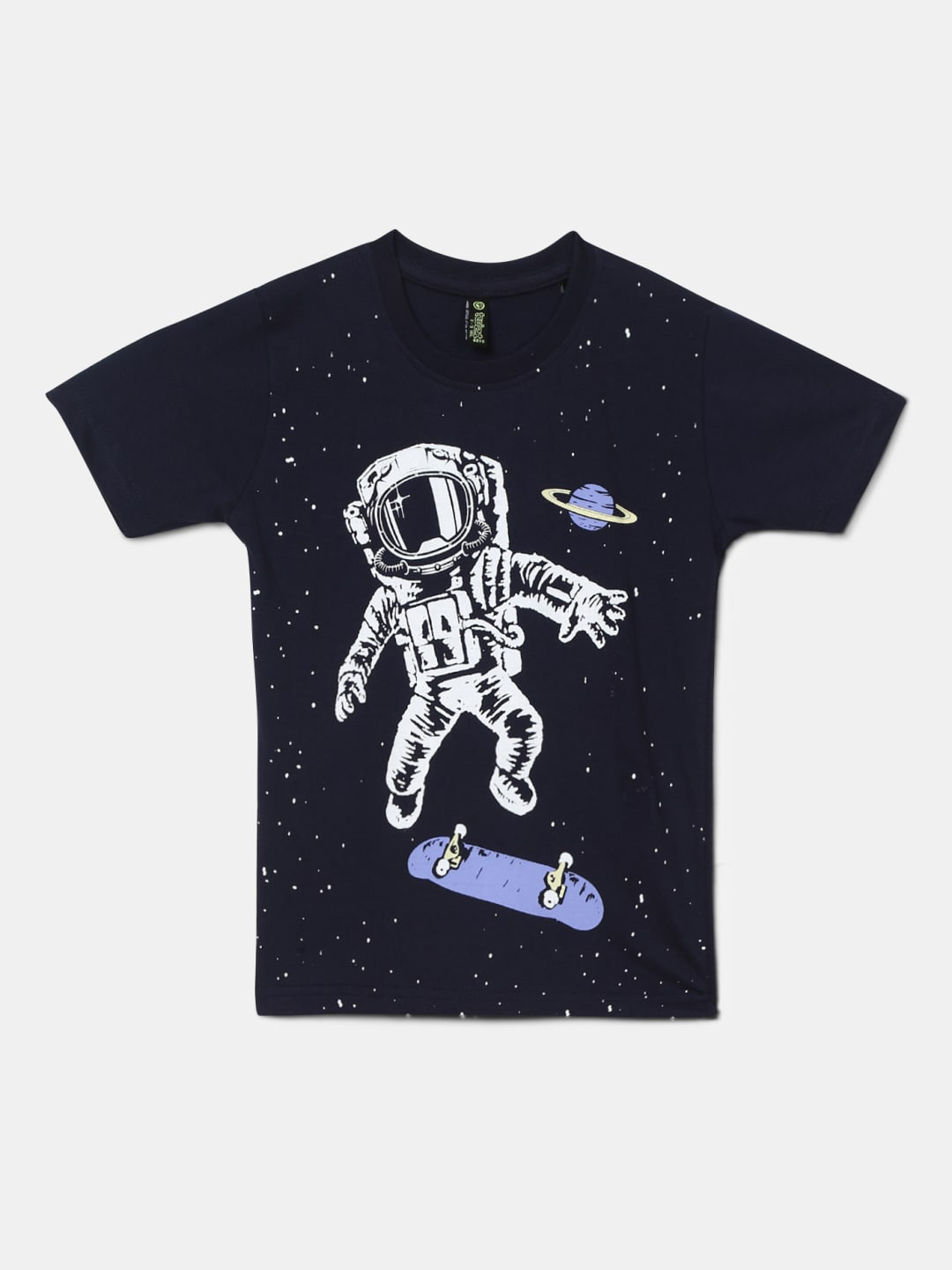 

V-Mart Boys Graphic Printed Cotton T-shirt, Blue