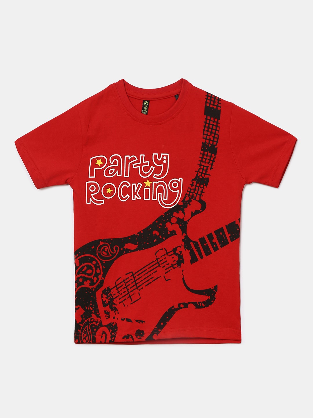 

V-Mart Boys Typography Printed Cotton T-shirt, Red