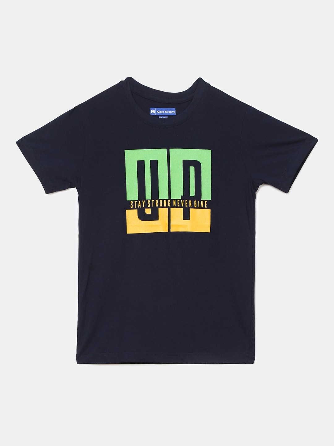 

V-Mart Boys Typography Printed Cotton T-shirt, Blue