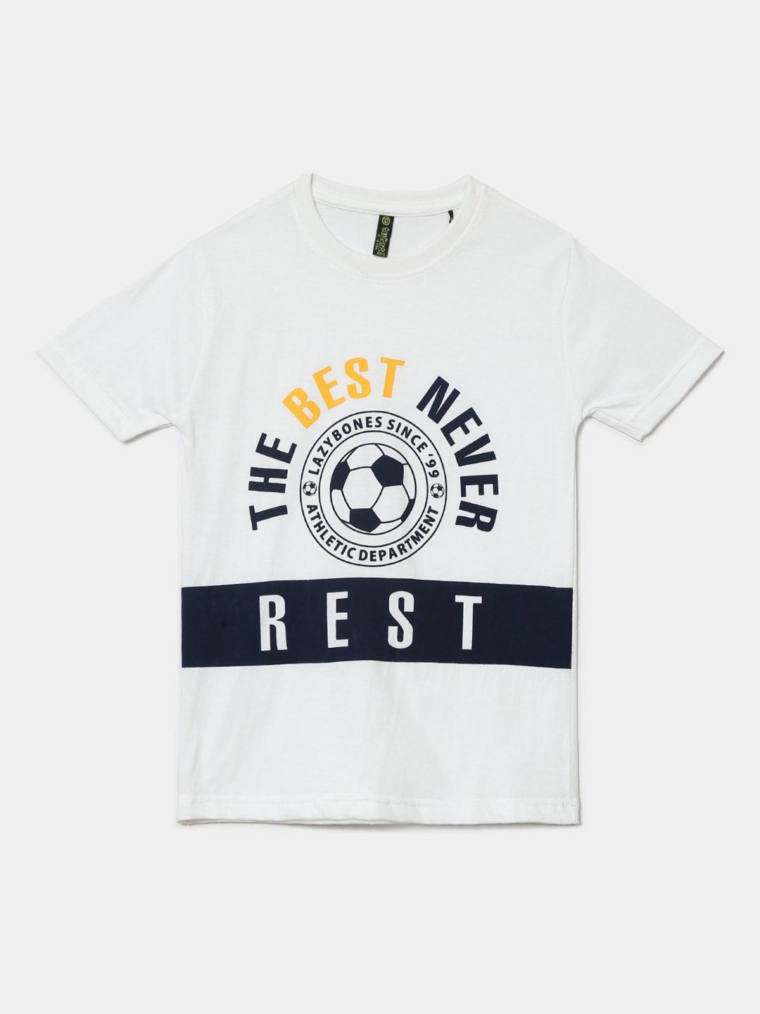 

V-Mart Boys Typography Printed Cotton T-shirt, White