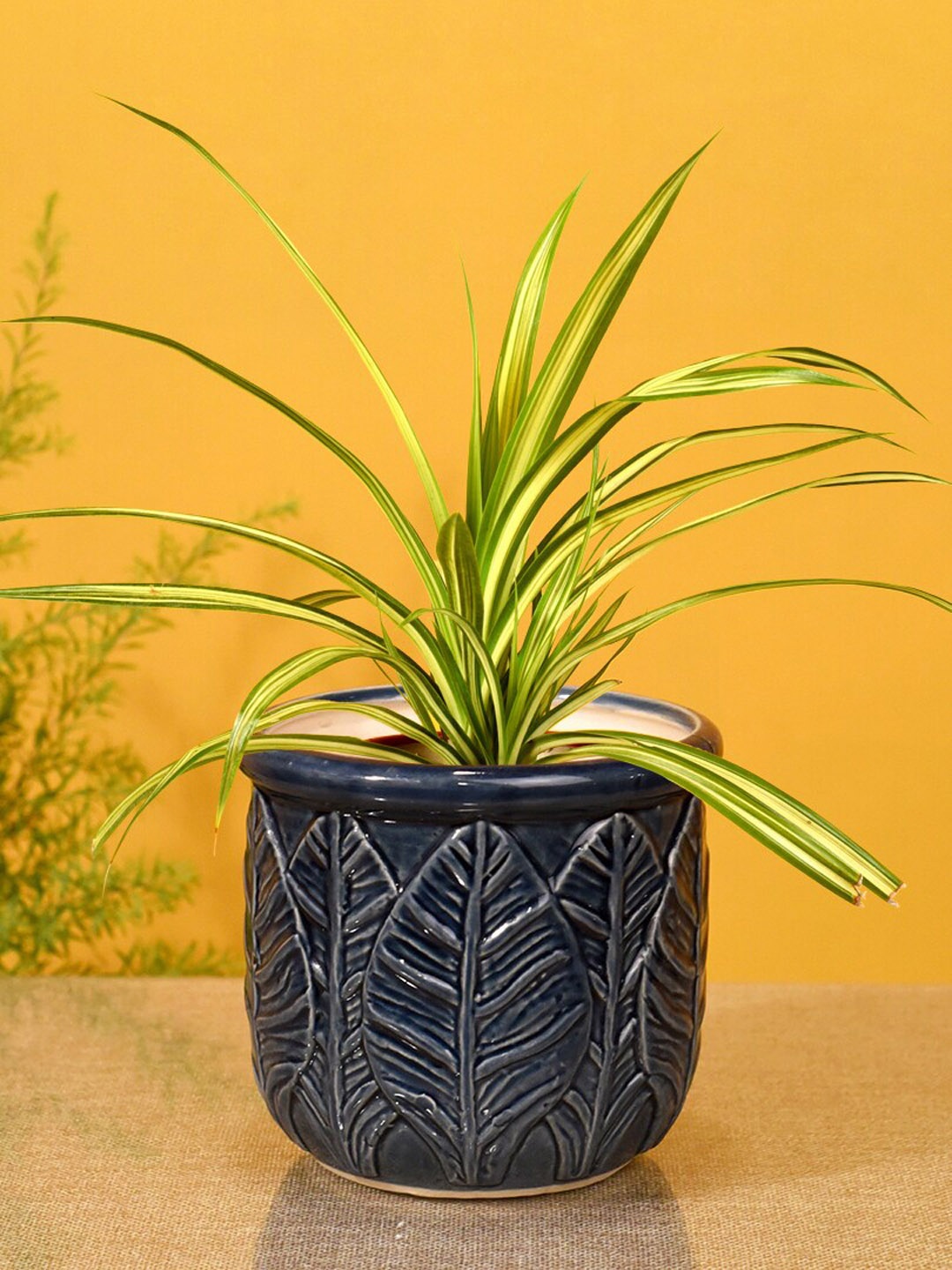 

AAKRITI ART CREATIONS Blue Textured Dream Planter