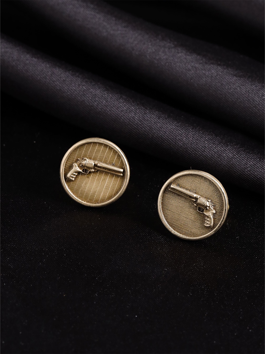 

COSA NOSTRAA Quirky Power Gun Cufflink, Gold